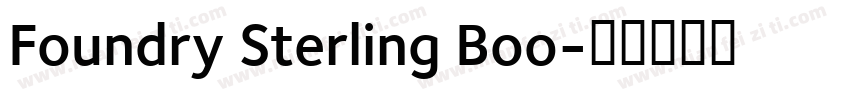 Foundry Sterling Boo字体转换